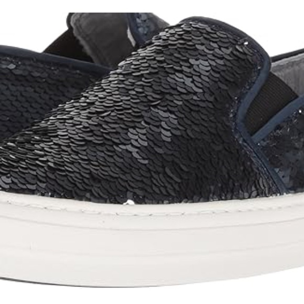 Nine West Women's OBLIVIATOR Sequined Sneaker, Navy Multi, size 9 M